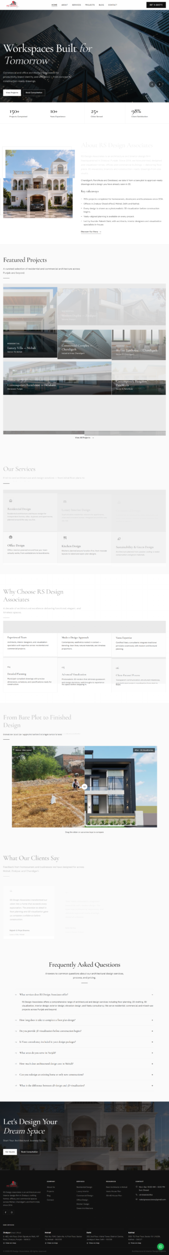 RS Design Studio Website